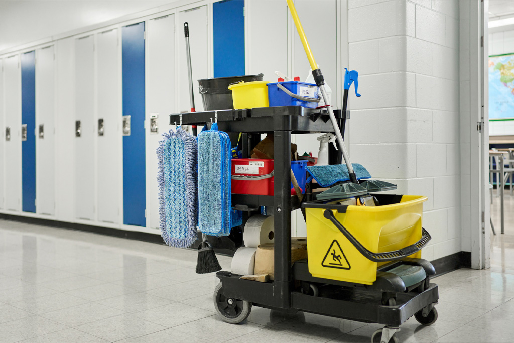 School Cleaning Cart