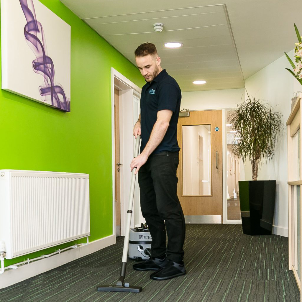 Office Cleaning Ashford Corridor Vacuuming