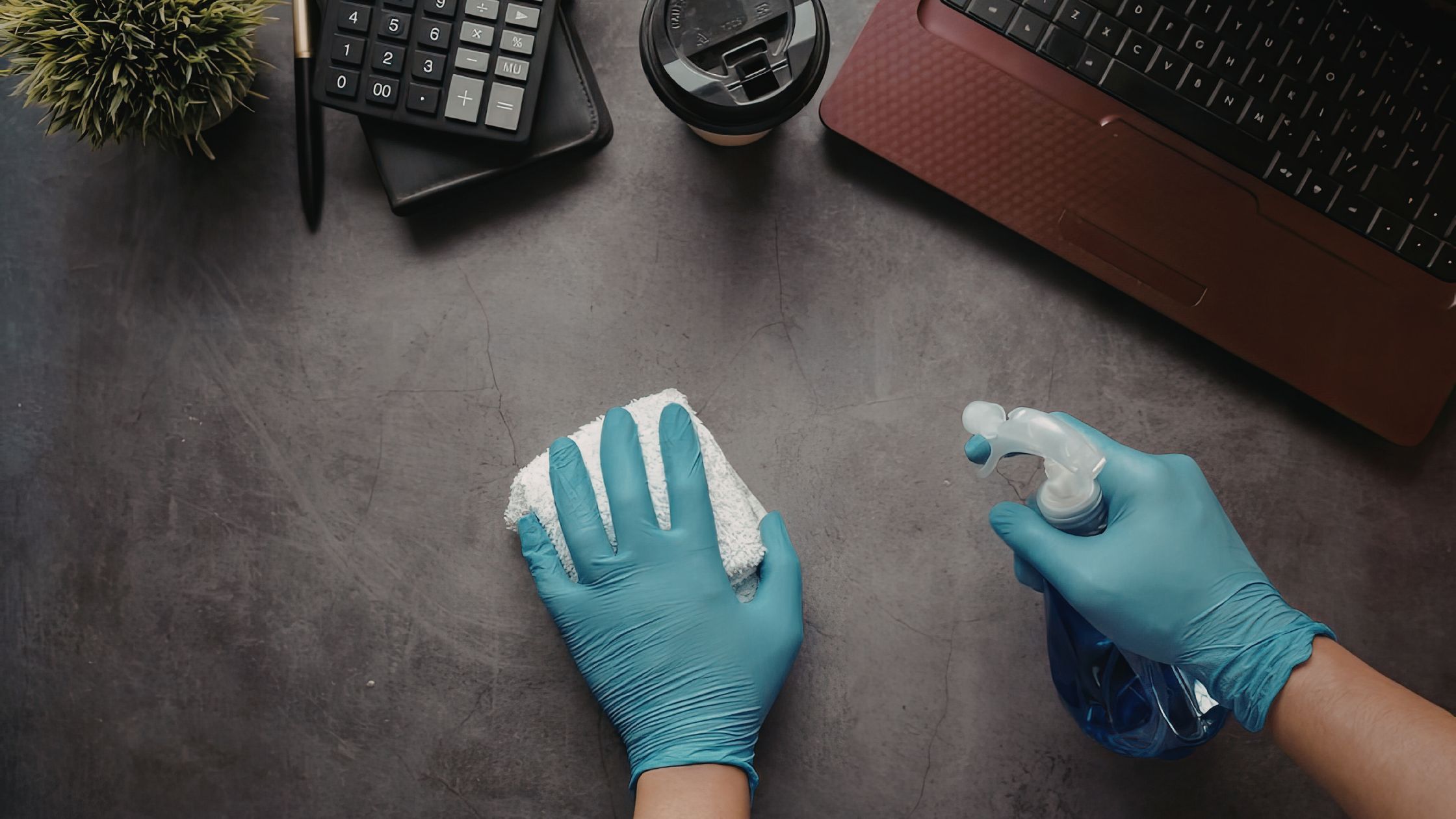 Office Cleaning Contract Desk Surface Professional Clean
